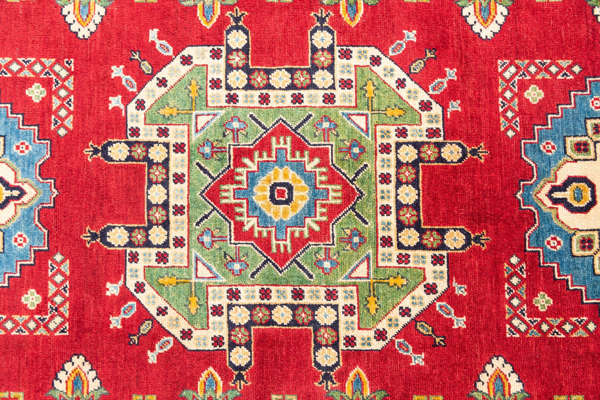 6' 7 x 10' 5 Hand Knotted Kazak Rug