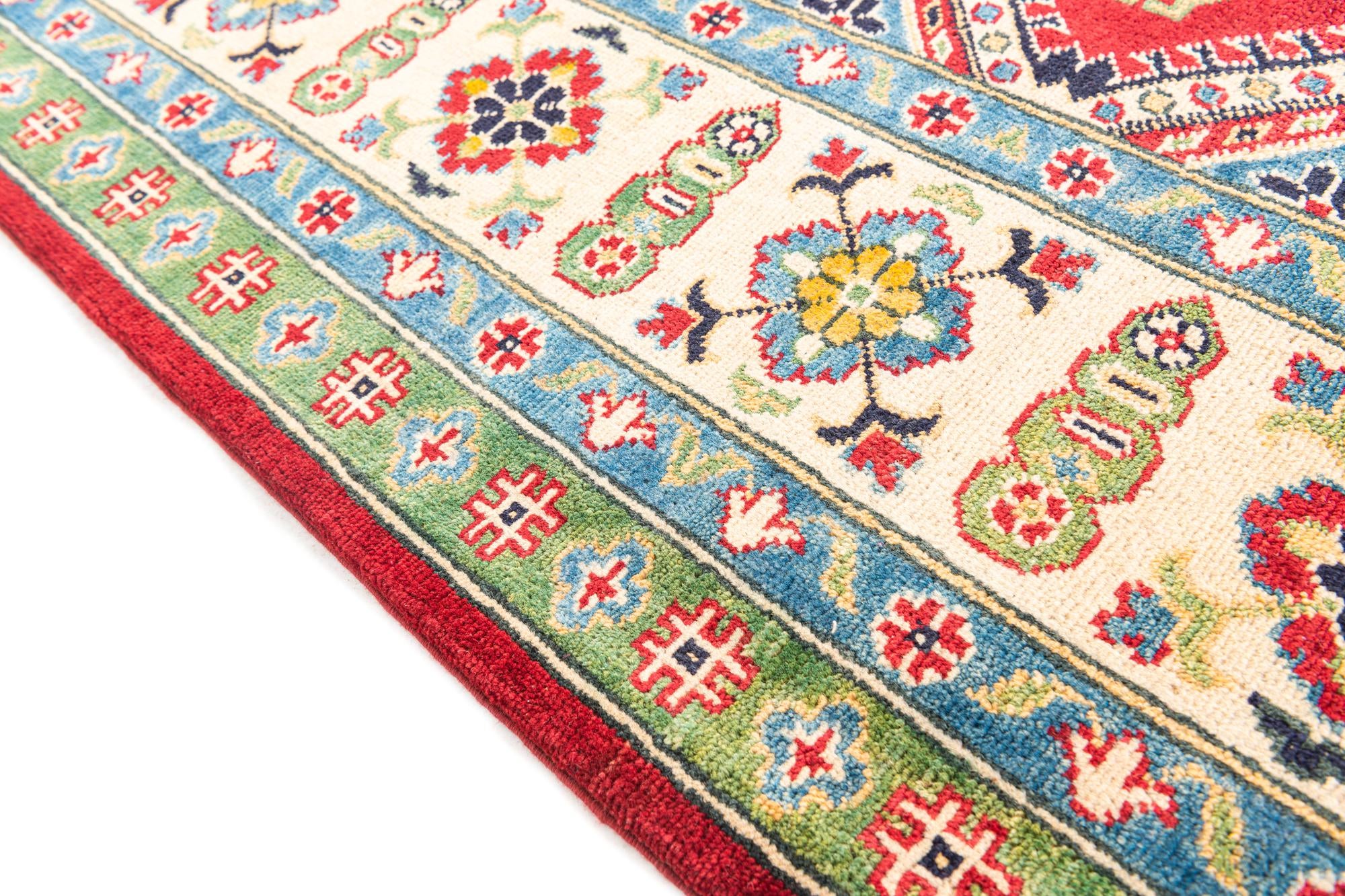 6' 7 x 10' 5 Hand Knotted Kazak Rug