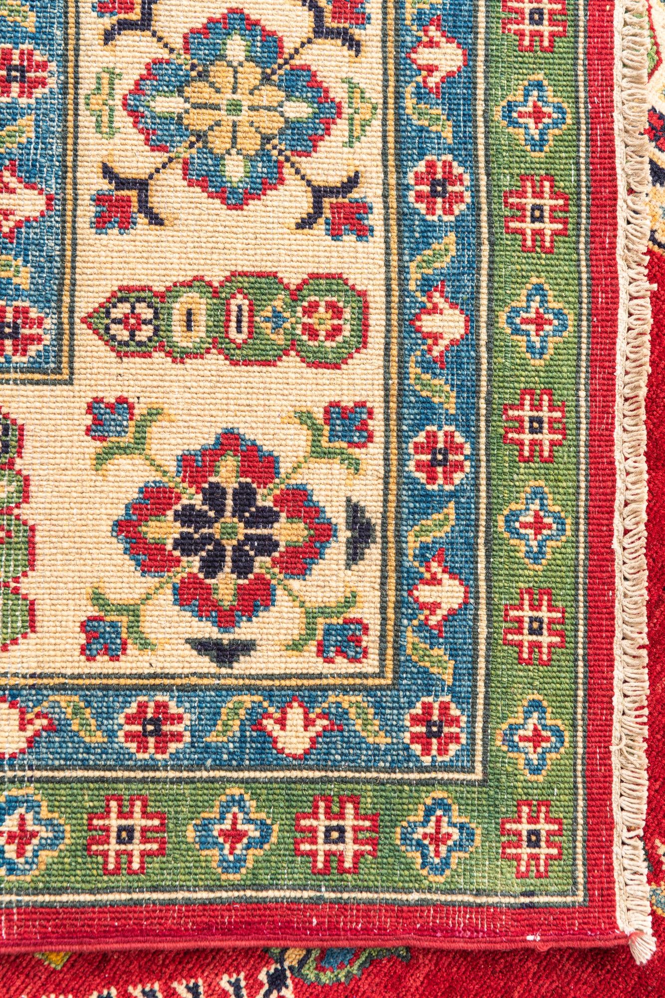 6' 7 x 10' 5 Hand Knotted Kazak Rug