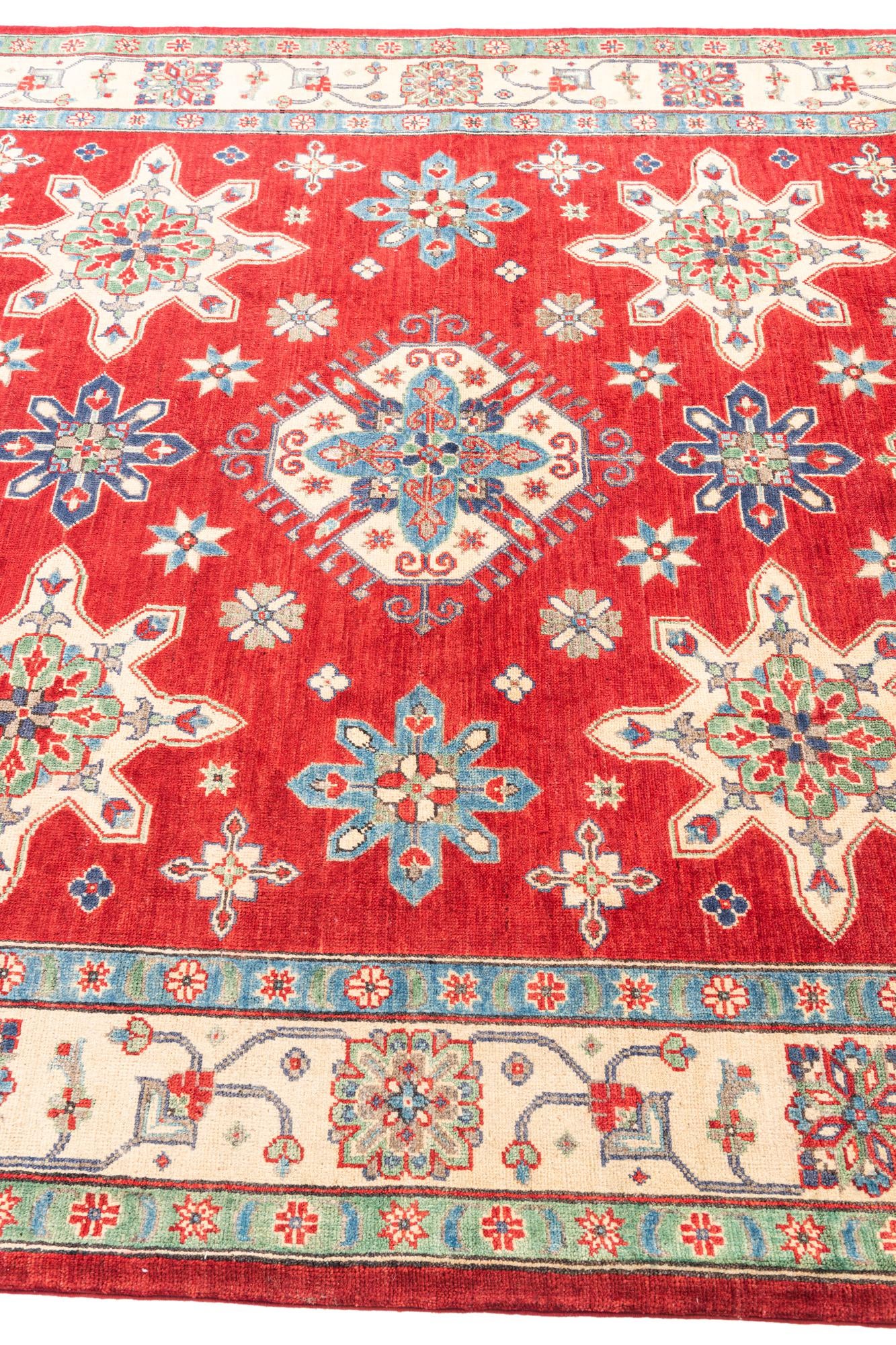 6' 6 x 9' 9 Hand Knotted Kazak Rug