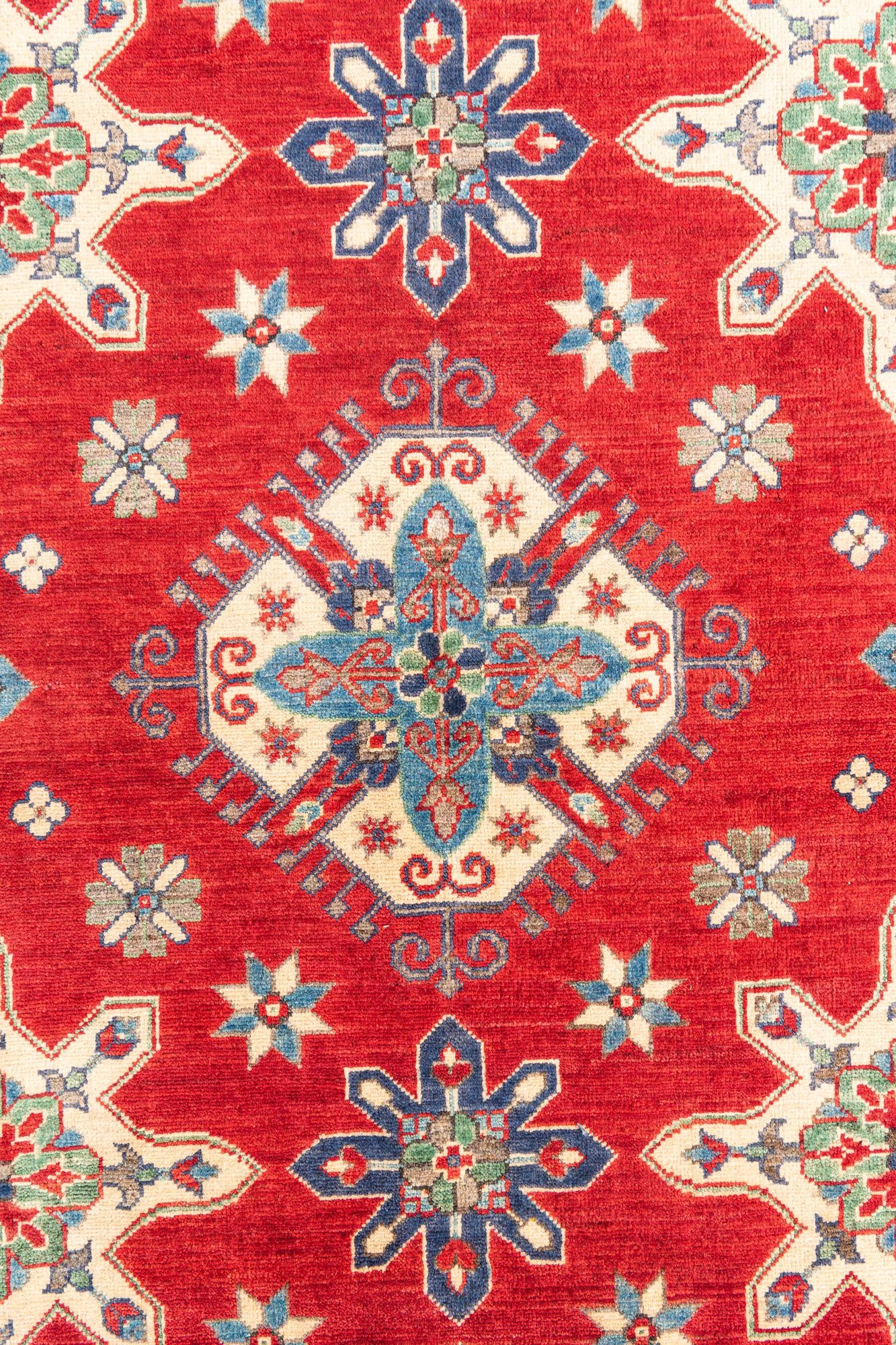 6' 6 x 9' 9 Hand Knotted Kazak Rug