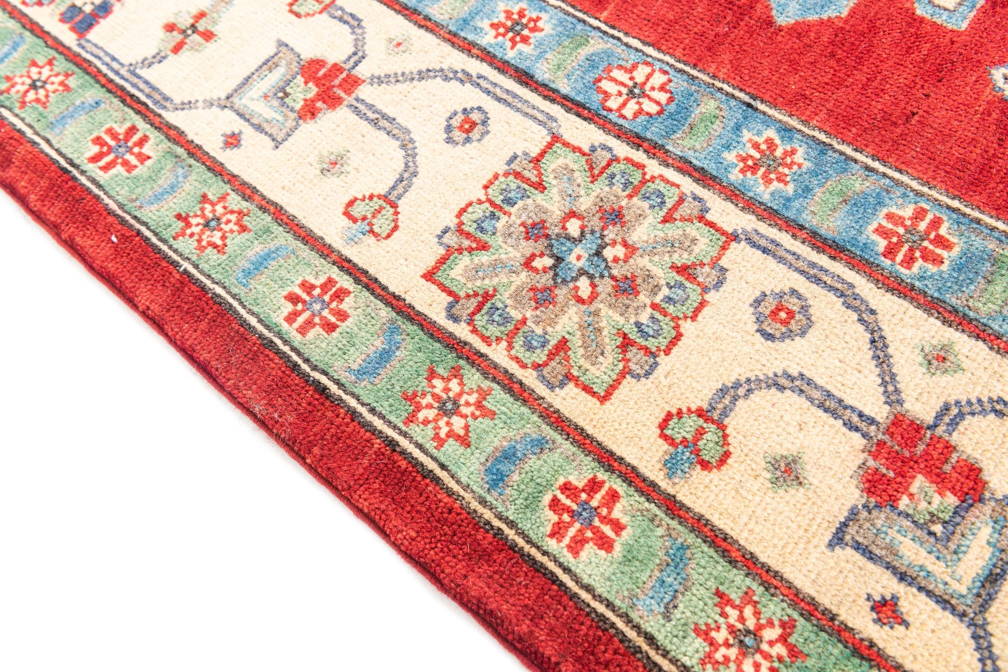 6' 6 x 9' 9 Hand Knotted Kazak Rug