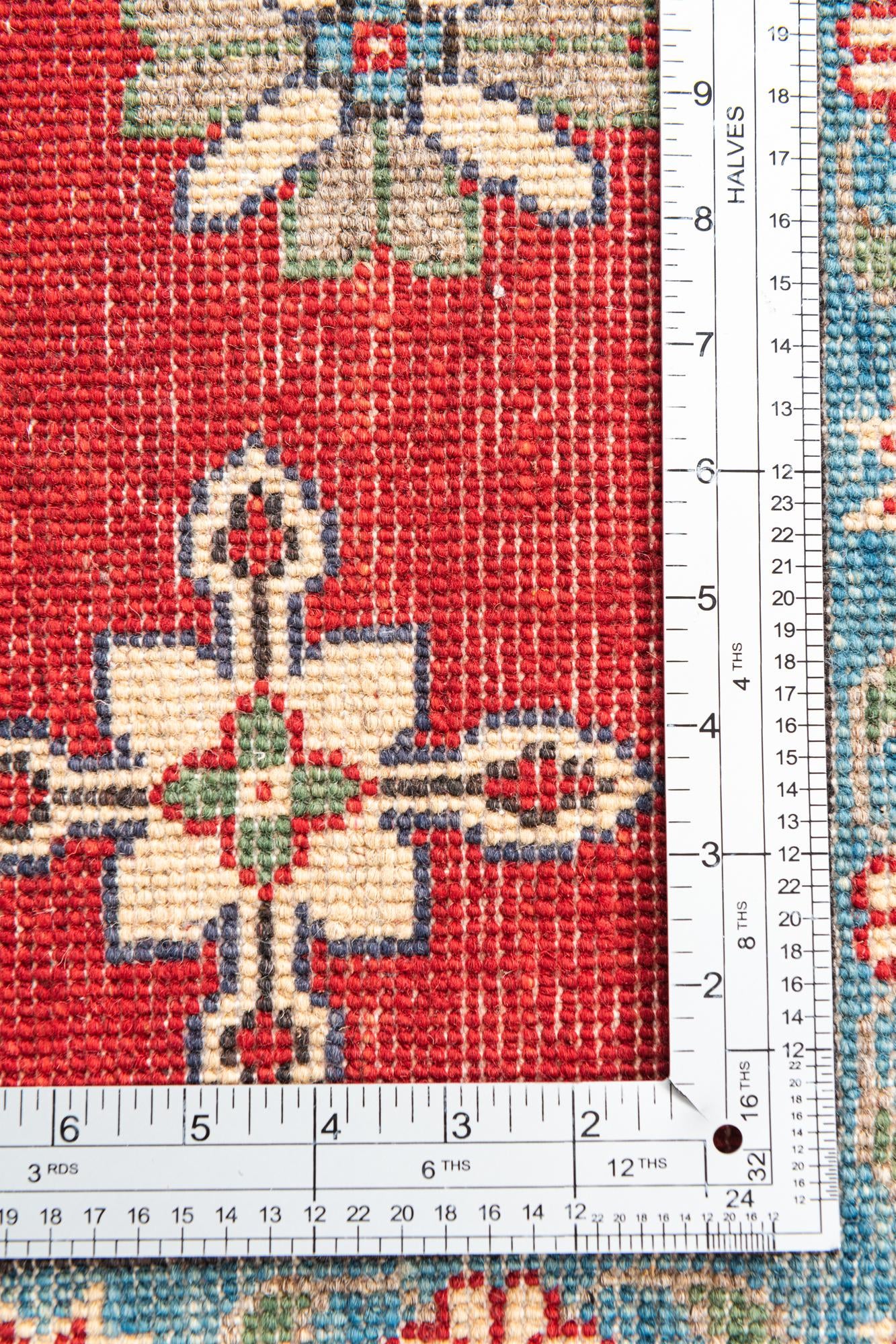 6' 6 x 9' 9 Hand Knotted Kazak Rug
