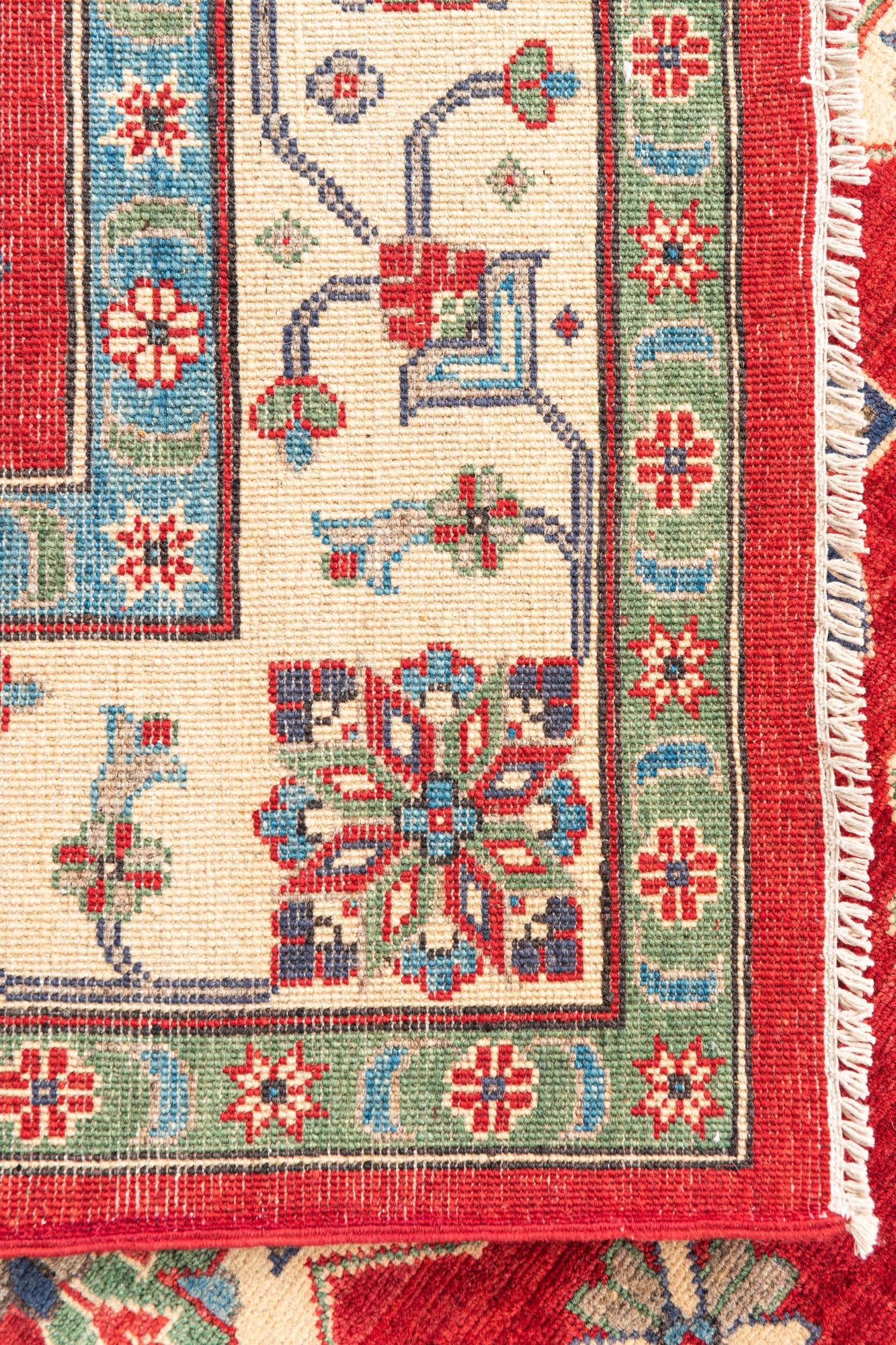 6' 6 x 9' 9 Hand Knotted Kazak Rug
