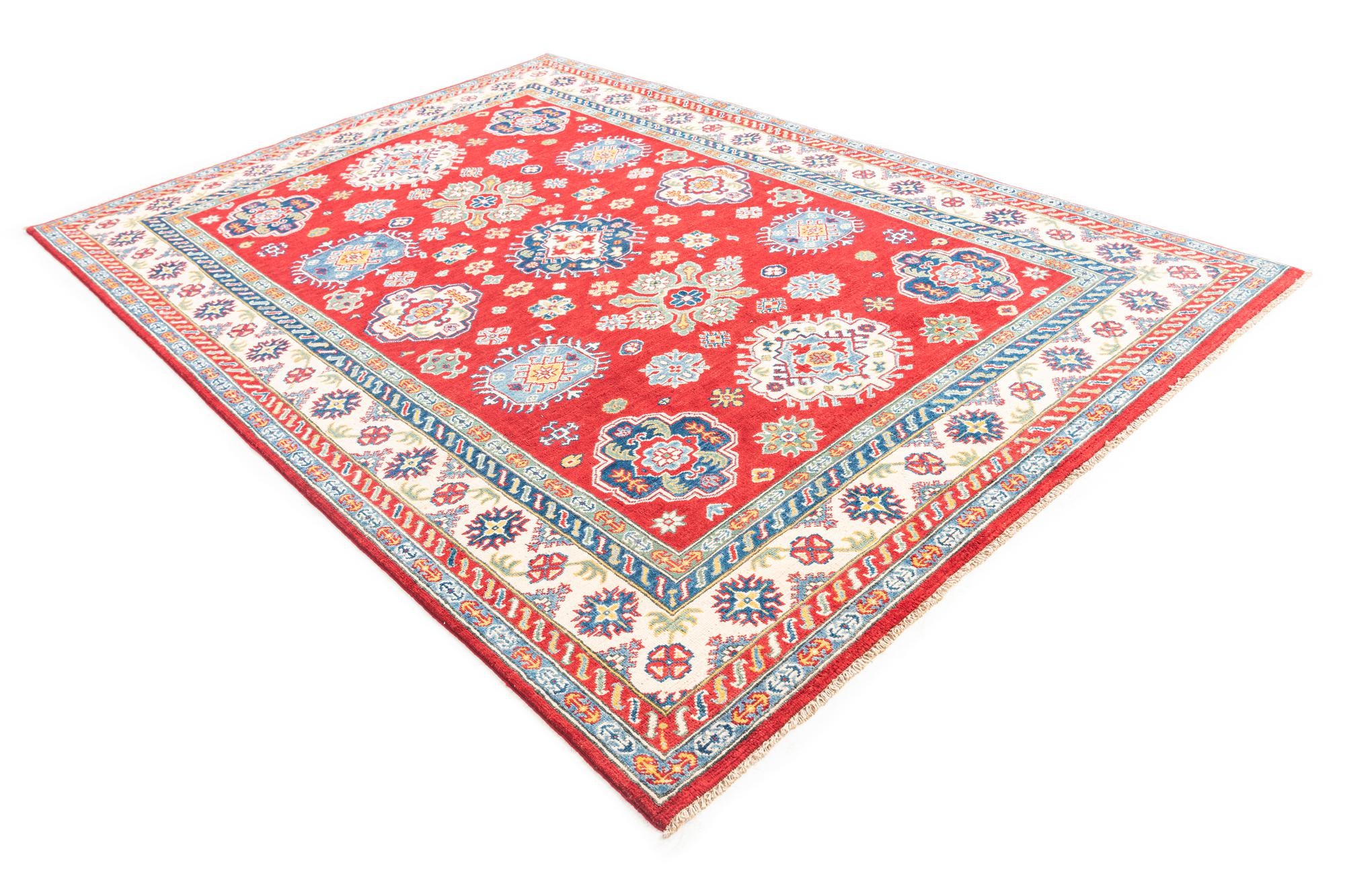 6' 7 x 9' 7 Hand Knotted Kazak Rug