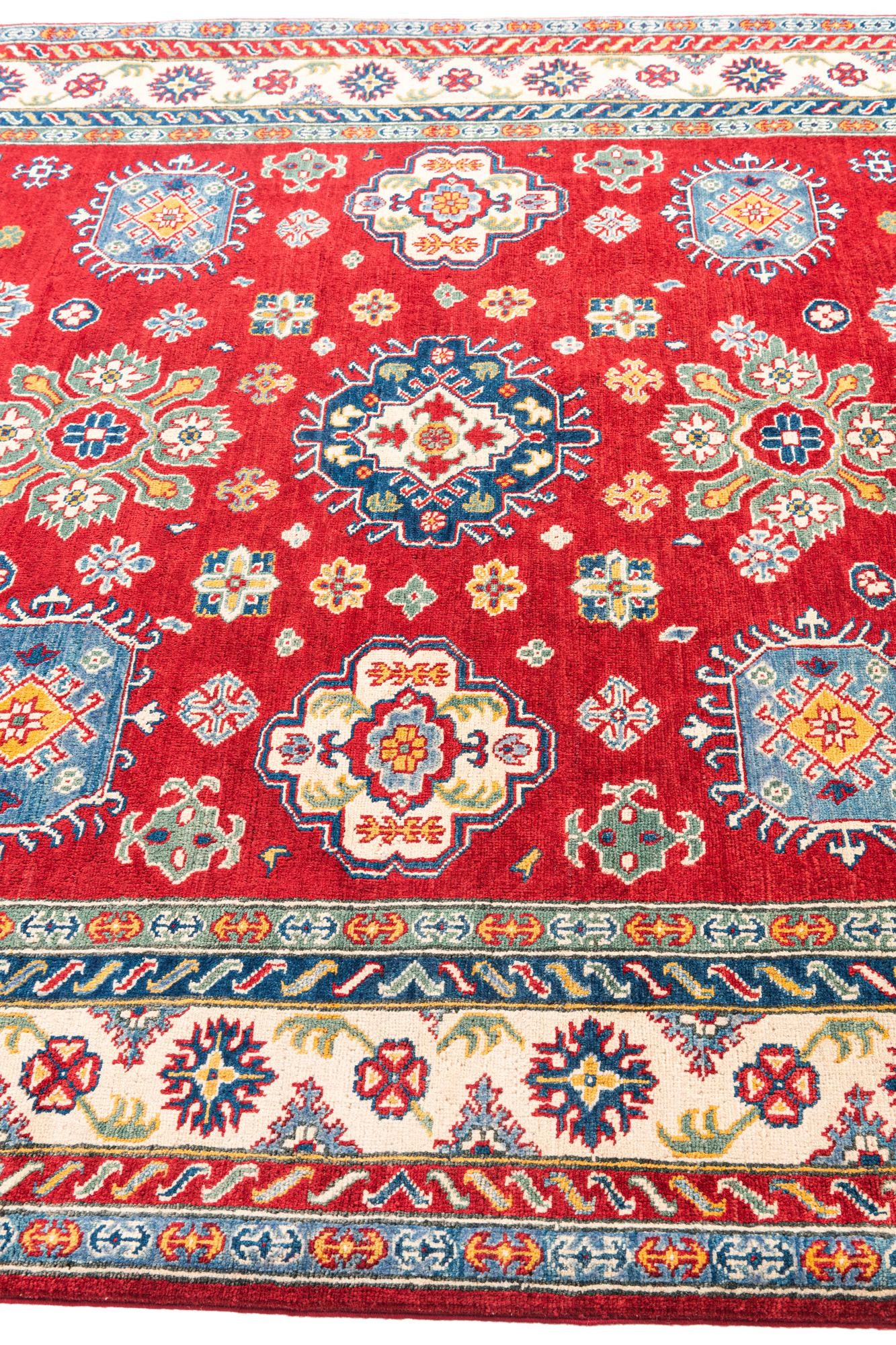 6' 7 x 9' 7 Hand Knotted Kazak Rug