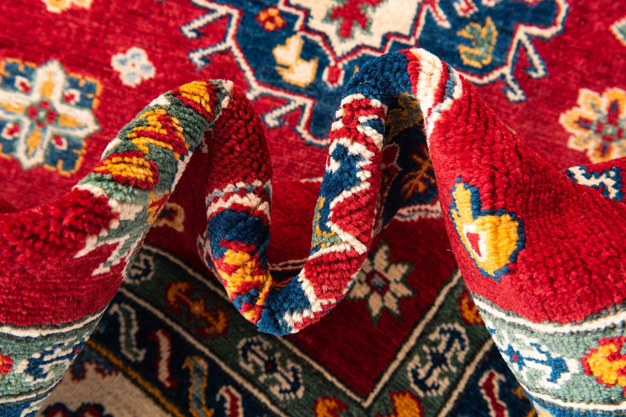 6' 7 x 9' 7 Hand Knotted Kazak Rug