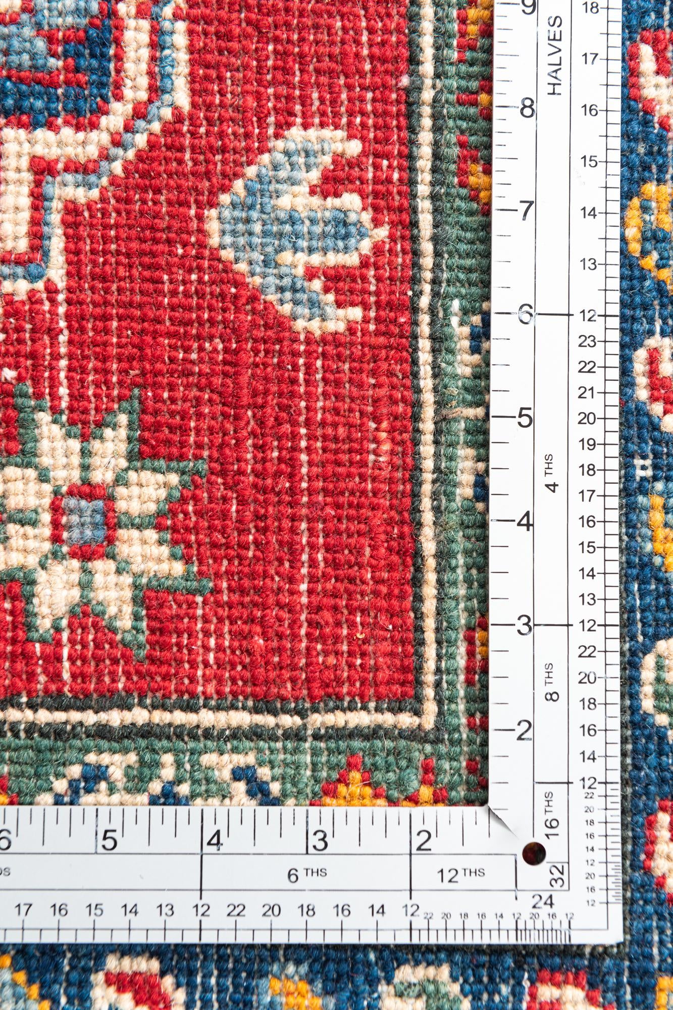 6' 7 x 9' 7 Hand Knotted Kazak Rug