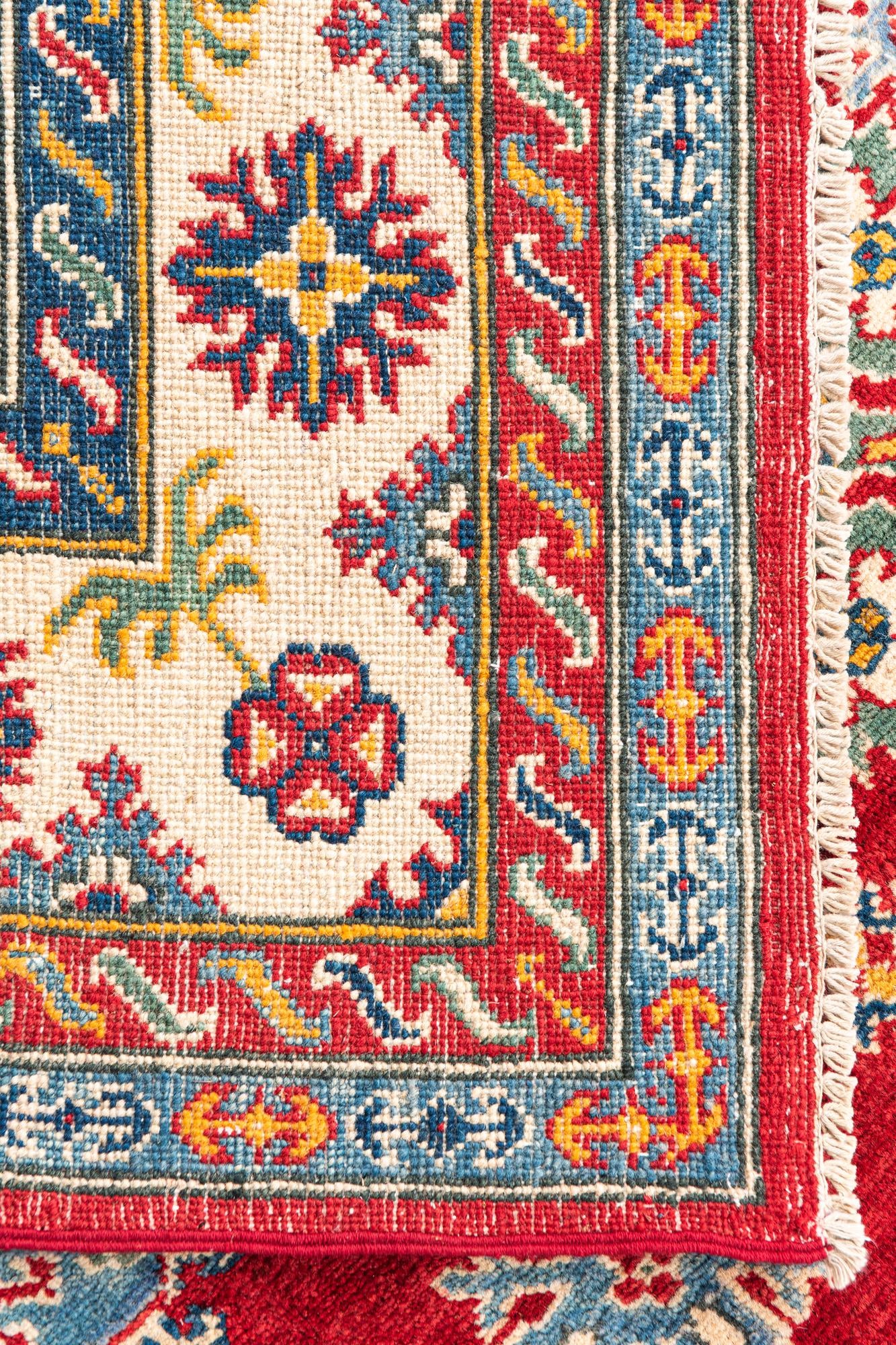 6' 7 x 9' 7 Hand Knotted Kazak Rug