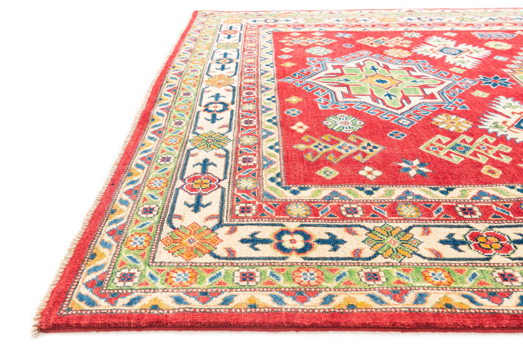 6' 2 x 9' Hand Knotted Kazak Rug