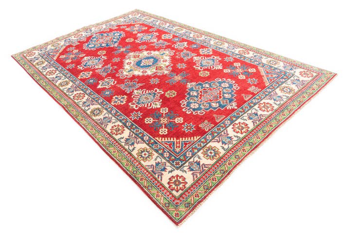 Detail image of 5' 10 x 9' 2 Hand Knotted Kazak Rug