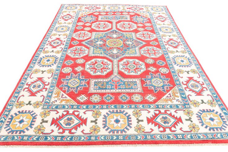 Detail image of 6' x 9' Hand Knotted Kazak Rug