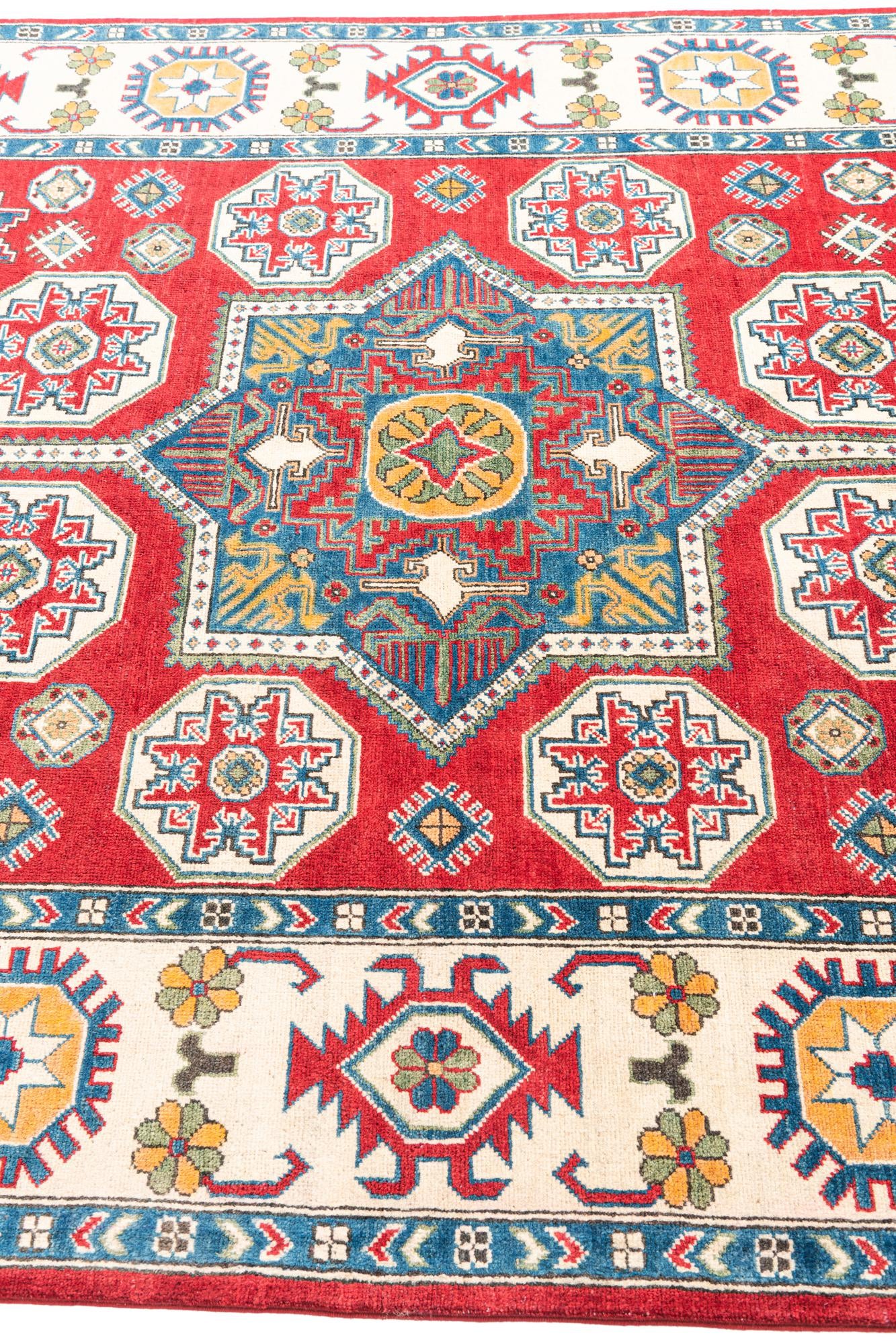 6' x 9' Hand Knotted Kazak Rug
