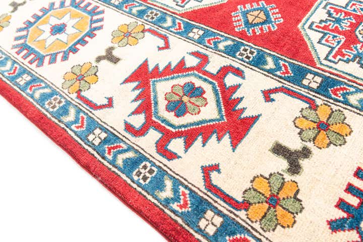 6' x 9' Hand Knotted Kazak Rug