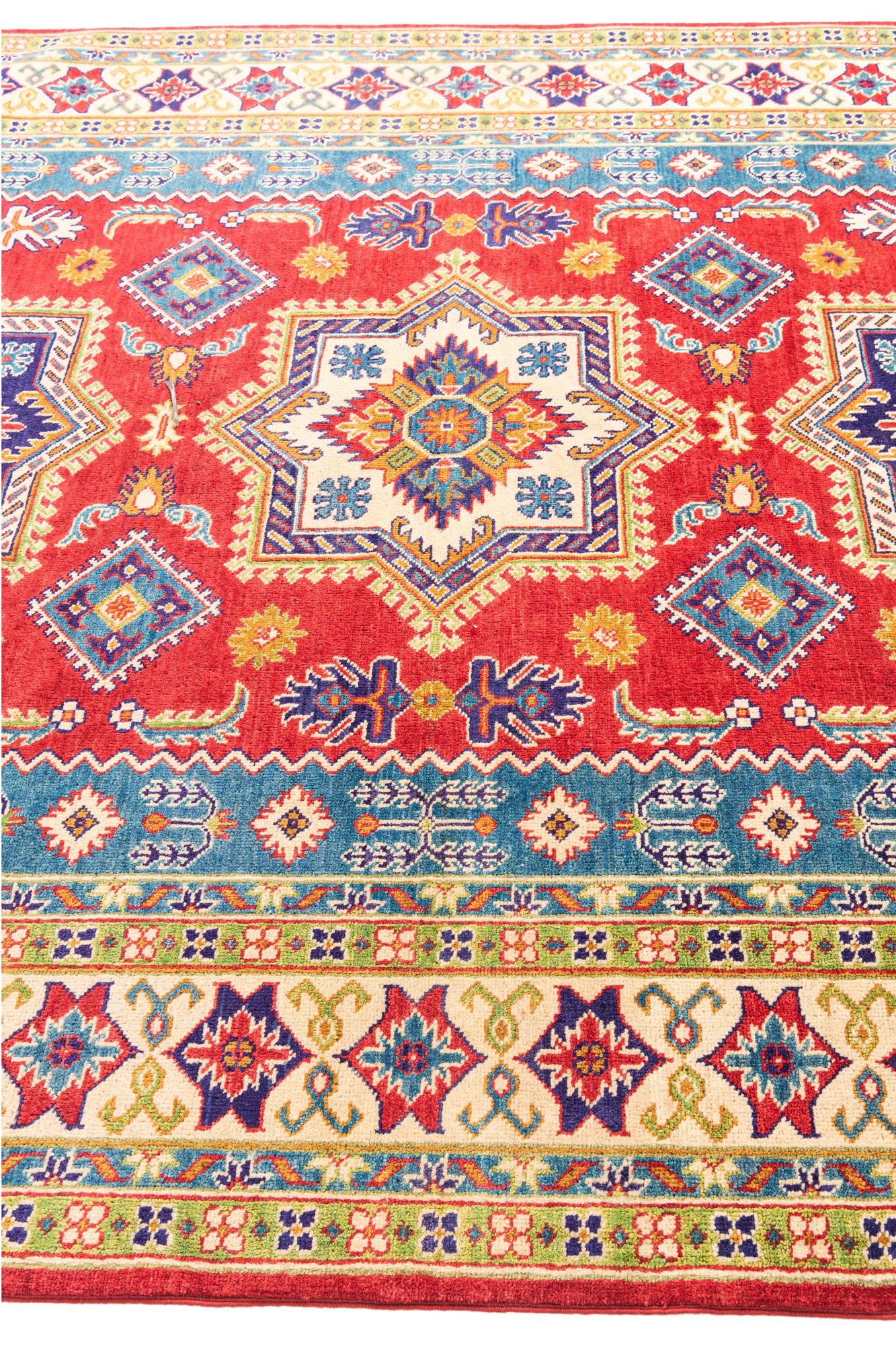 6' 9 x 9' 8 Hand Knotted Kazak Rug