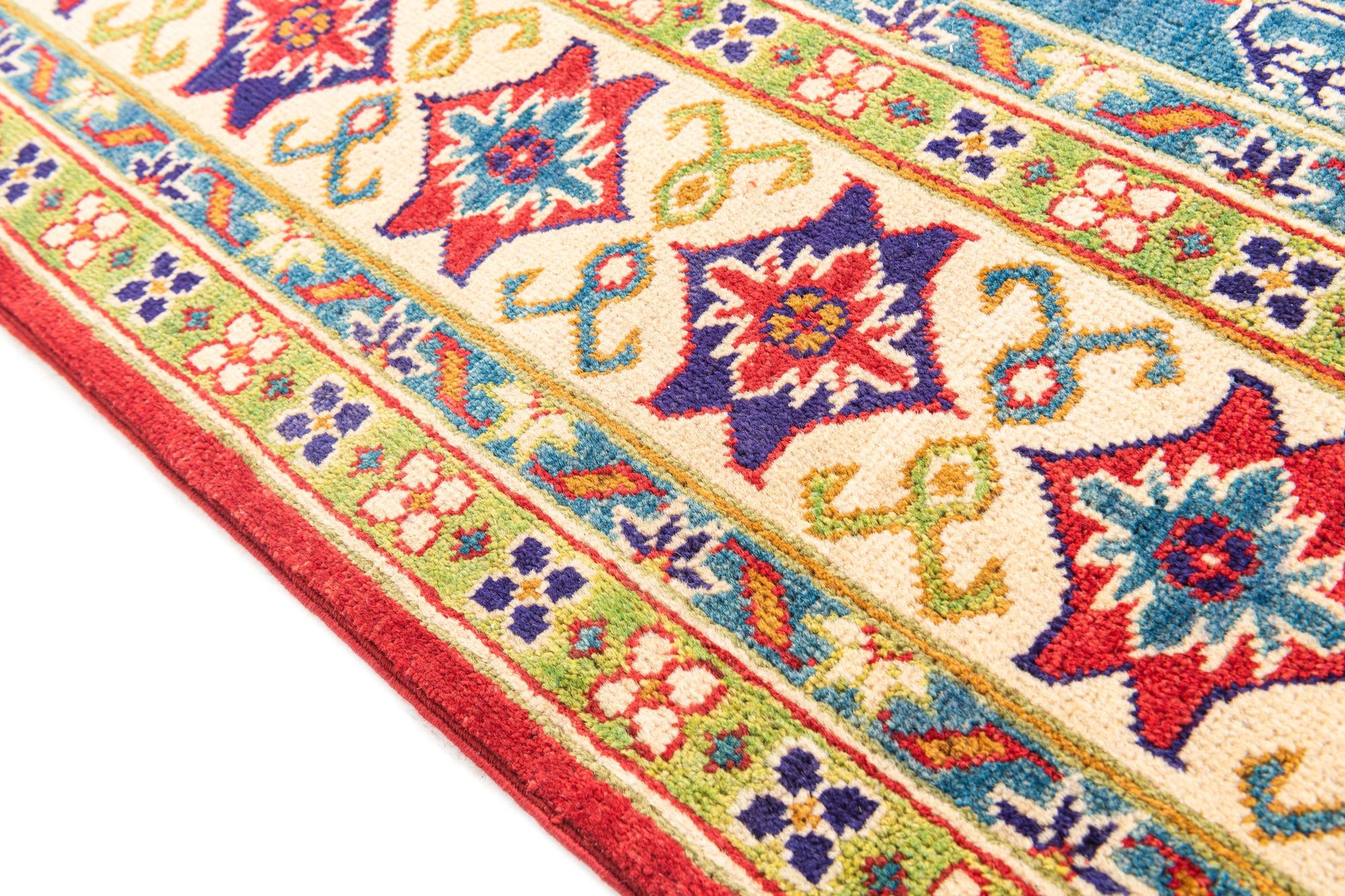 6' 9 x 9' 8 Hand Knotted Kazak Rug