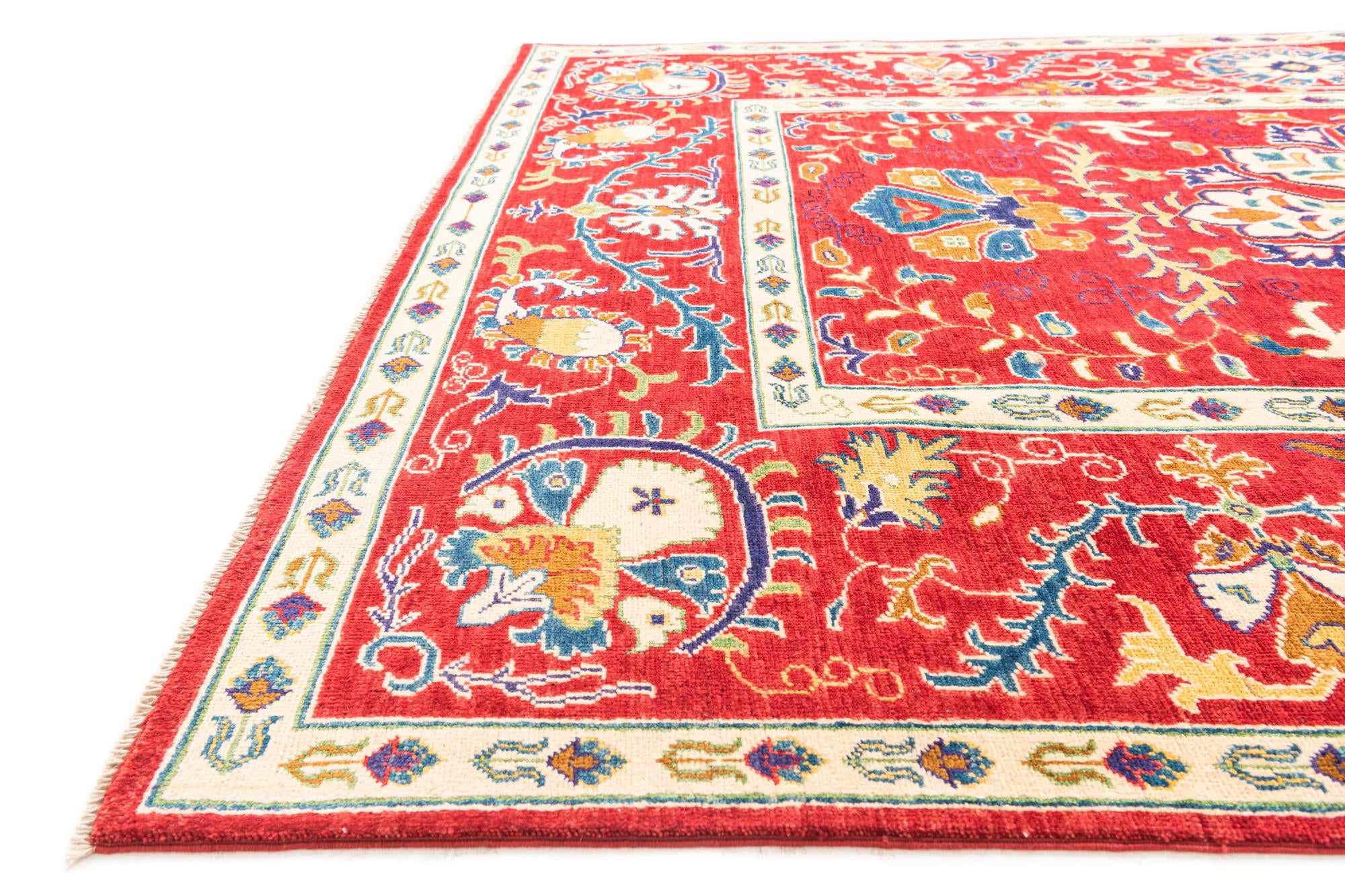 5' 10 x 9' 3 Hand Knotted Kazak Rug