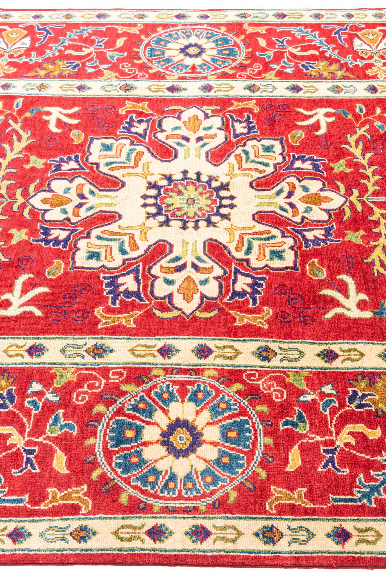 5' 10 x 9' 3 Hand Knotted Kazak Rug