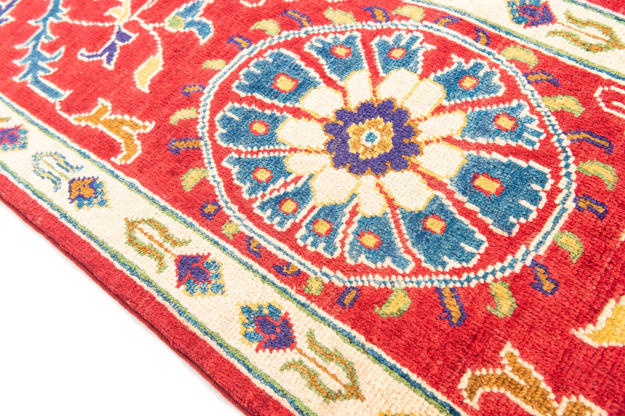 5' 10 x 9' 3 Hand Knotted Kazak Rug