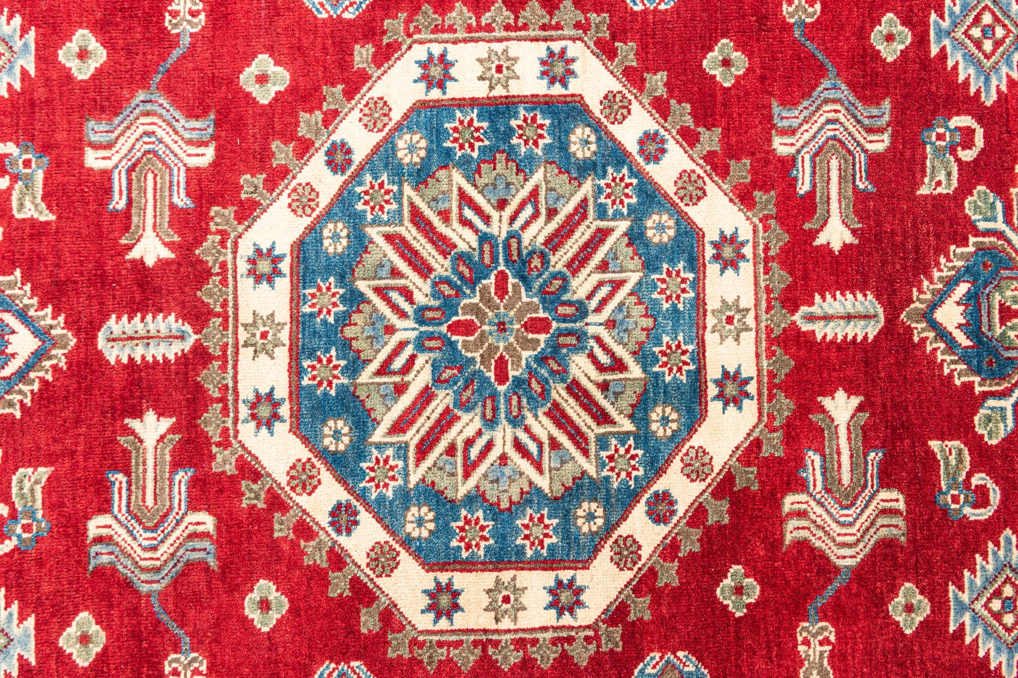 6' 7 x 9' 7 Hand Knotted Kazak Rug
