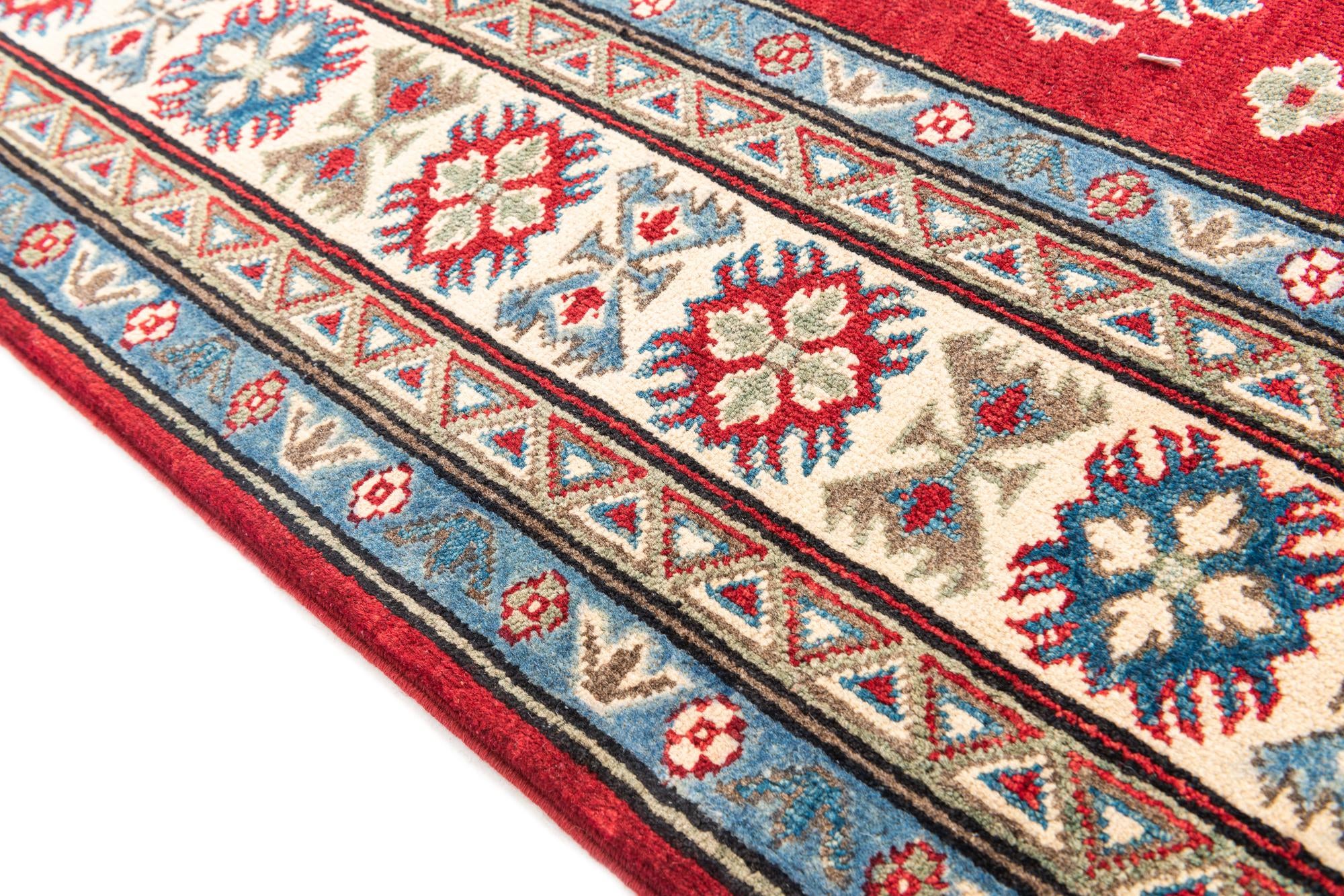 6' 7 x 9' 7 Hand Knotted Kazak Rug