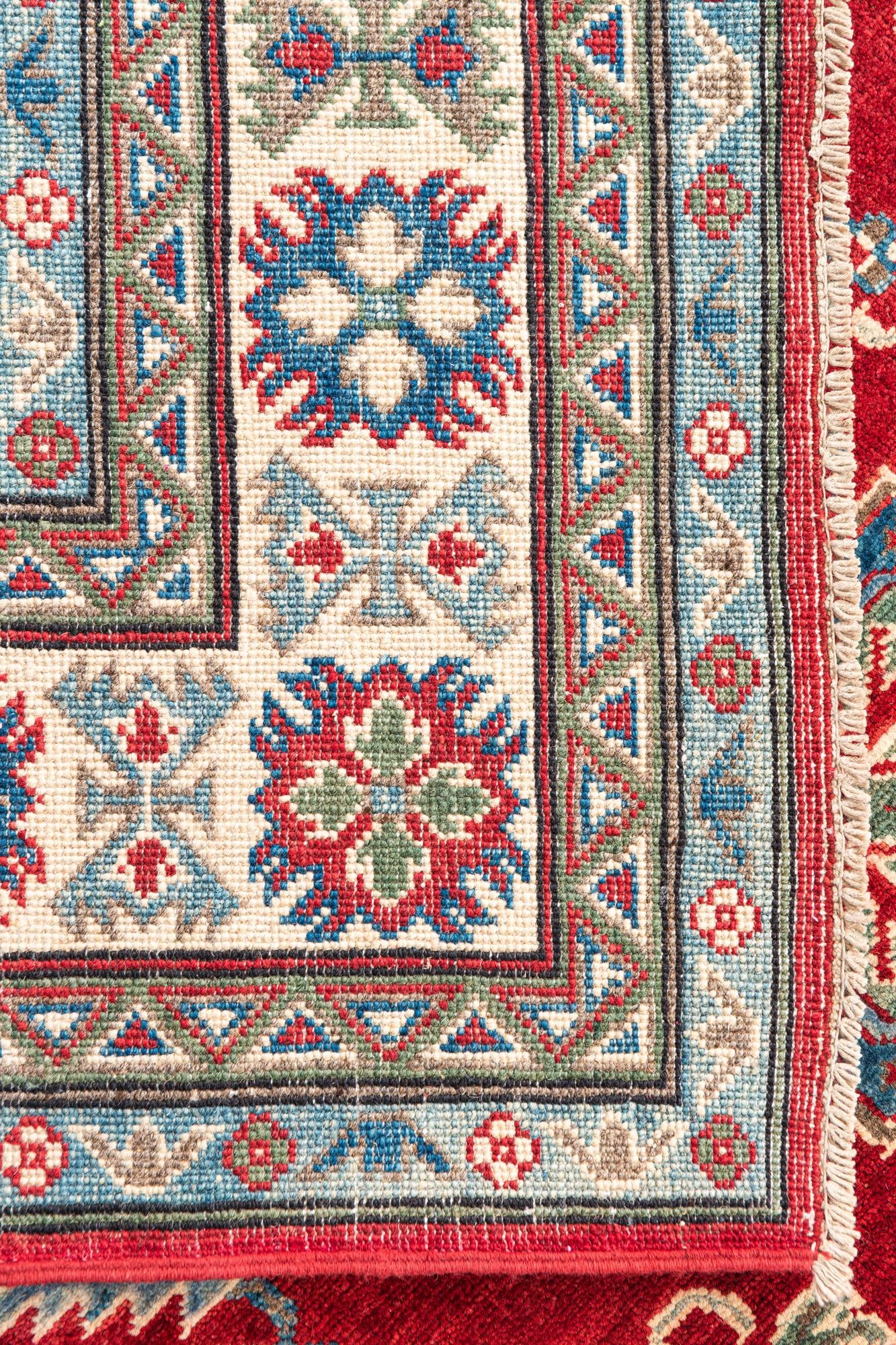 6' 7 x 9' 7 Hand Knotted Kazak Rug