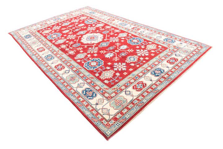 6' 5 x 10' 3 Hand Knotted Kazak Rug