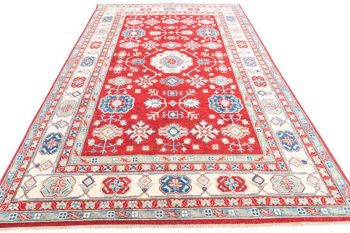 6' 5 x 10' 3 Hand Knotted Kazak Rug