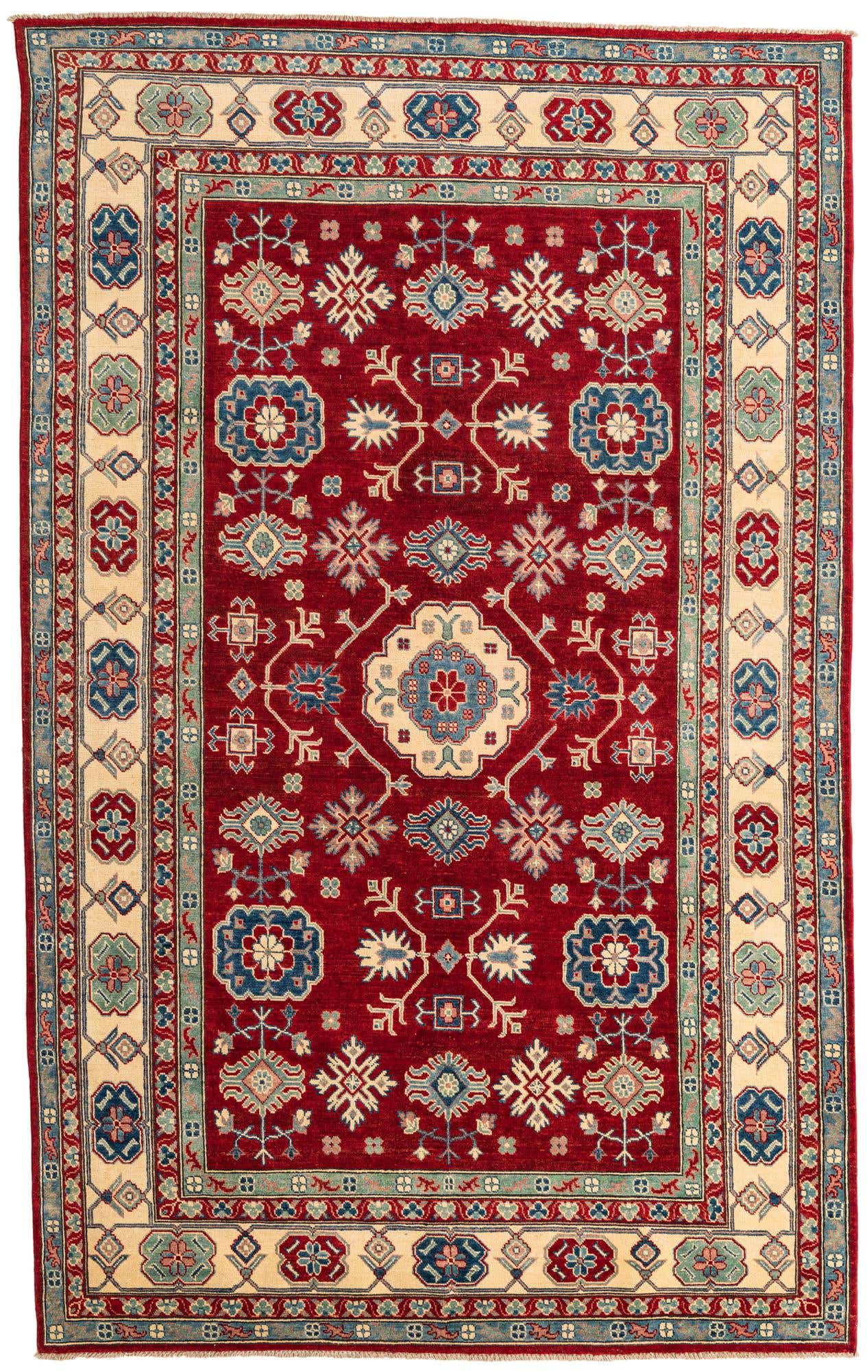 6' 5 x 10' 3 Hand Knotted Kazak Rug
