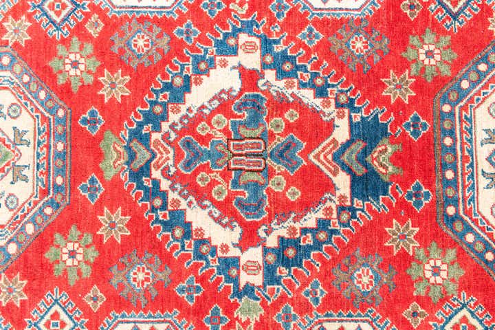 6' 6 x 9' 9 Hand Knotted Kazak Rug