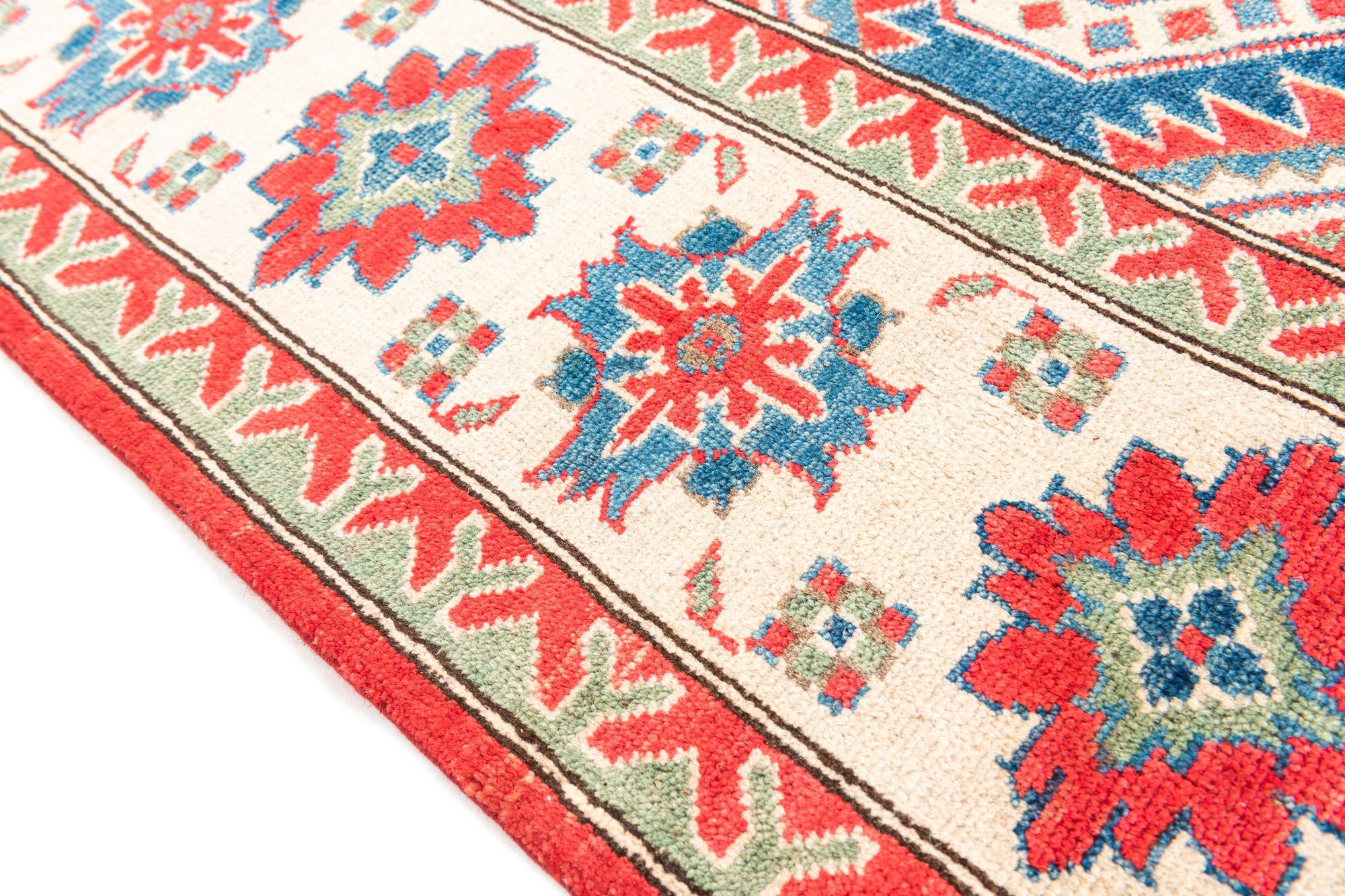 6' 6 x 9' 9 Hand Knotted Kazak Rug