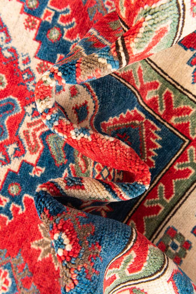 6' 6 x 9' 9 Hand Knotted Kazak Rug
