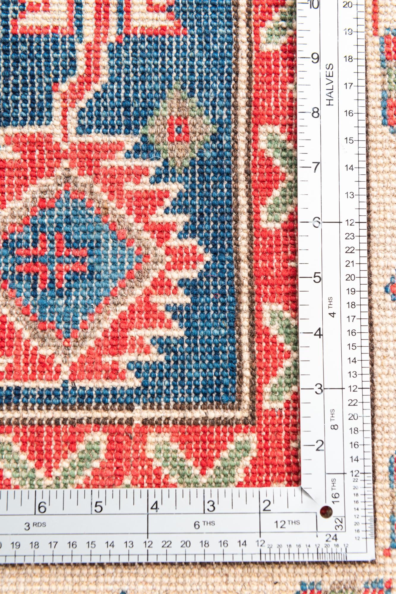 6' 6 x 9' 9 Hand Knotted Kazak Rug