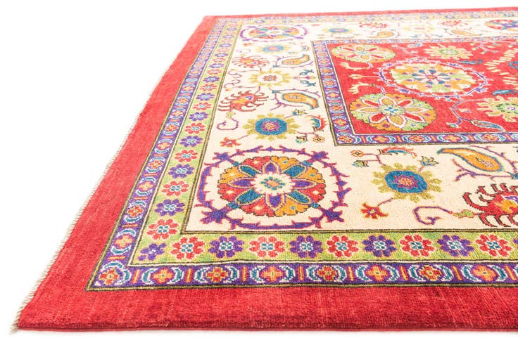 Detail image of 6' 7 x 9' 6 Hand Knotted Kazak Rug