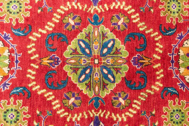 6' 7 x 9' 6 Hand Knotted Kazak Rug