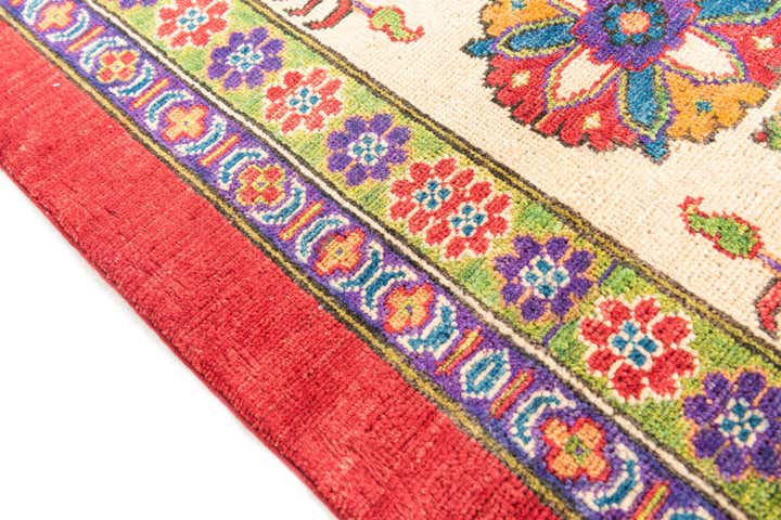 6' 7 x 9' 6 Hand Knotted Kazak Rug