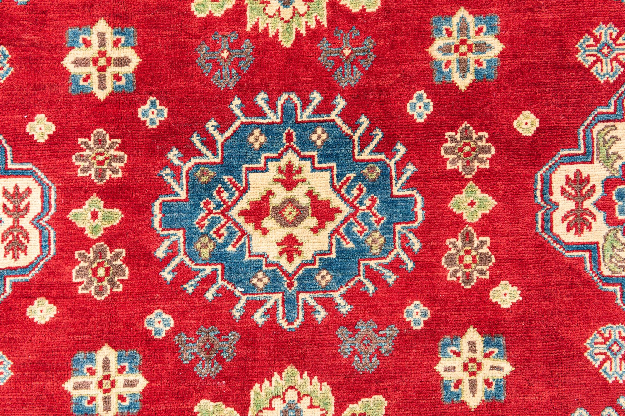 6' 8 x 9' 8 Hand Knotted Kazak Rug