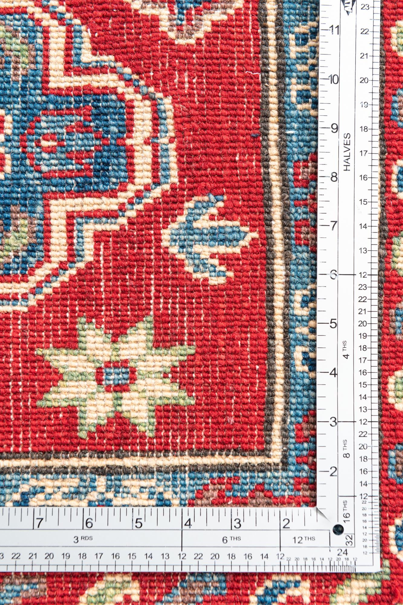 6' 8 x 9' 8 Hand Knotted Kazak Rug