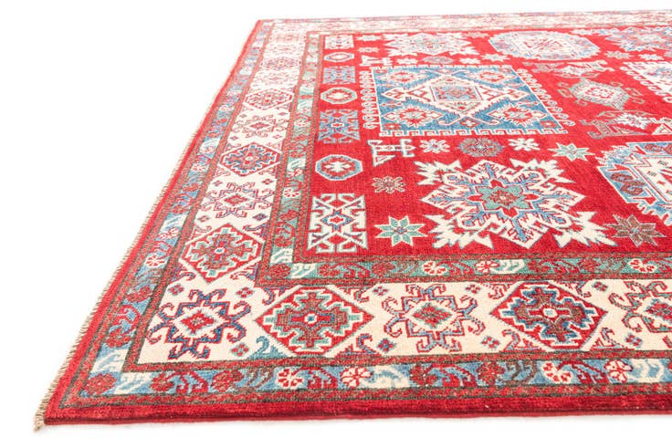 Detail image of 6' 7 x 9' 8 Hand Knotted Kazak Rug