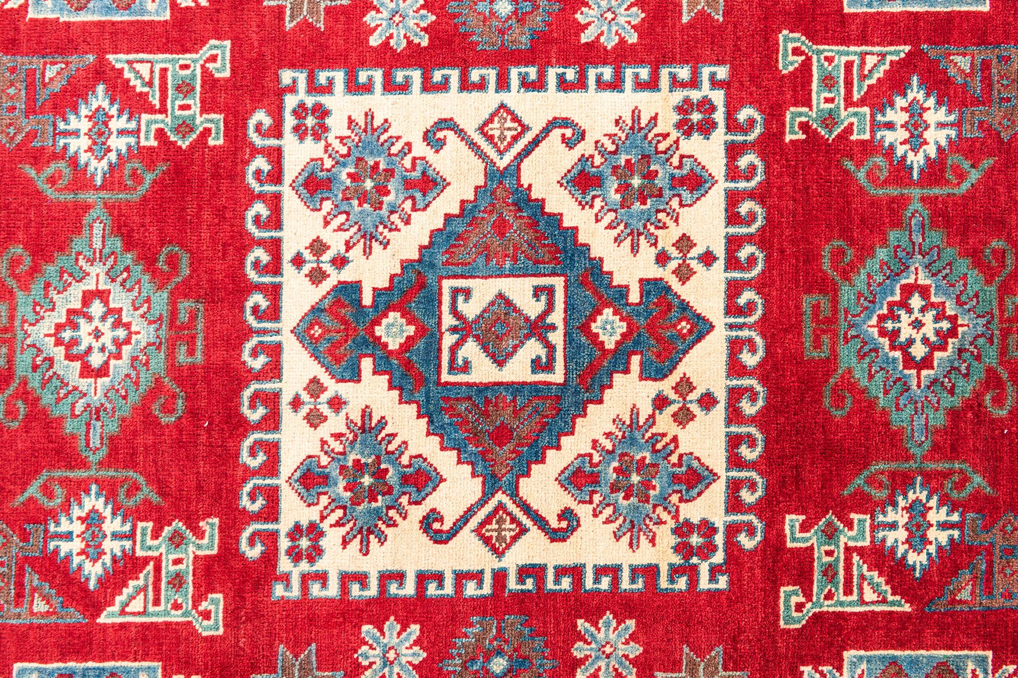 6' 7 x 9' 8 Hand Knotted Kazak Rug