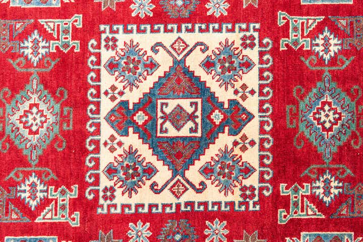 6' 7 x 9' 8 Hand Knotted Kazak Rug