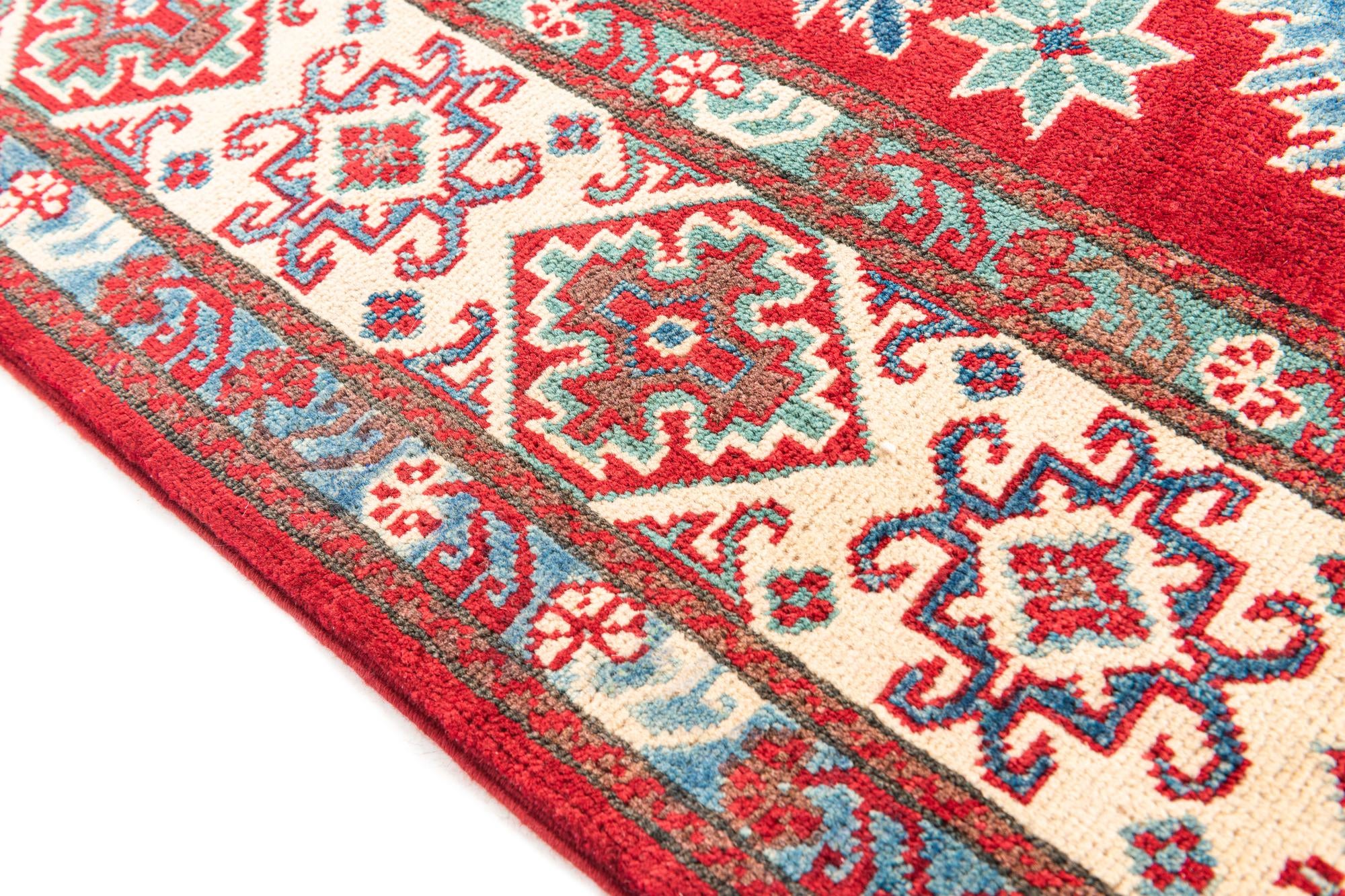 6' 7 x 9' 8 Hand Knotted Kazak Rug