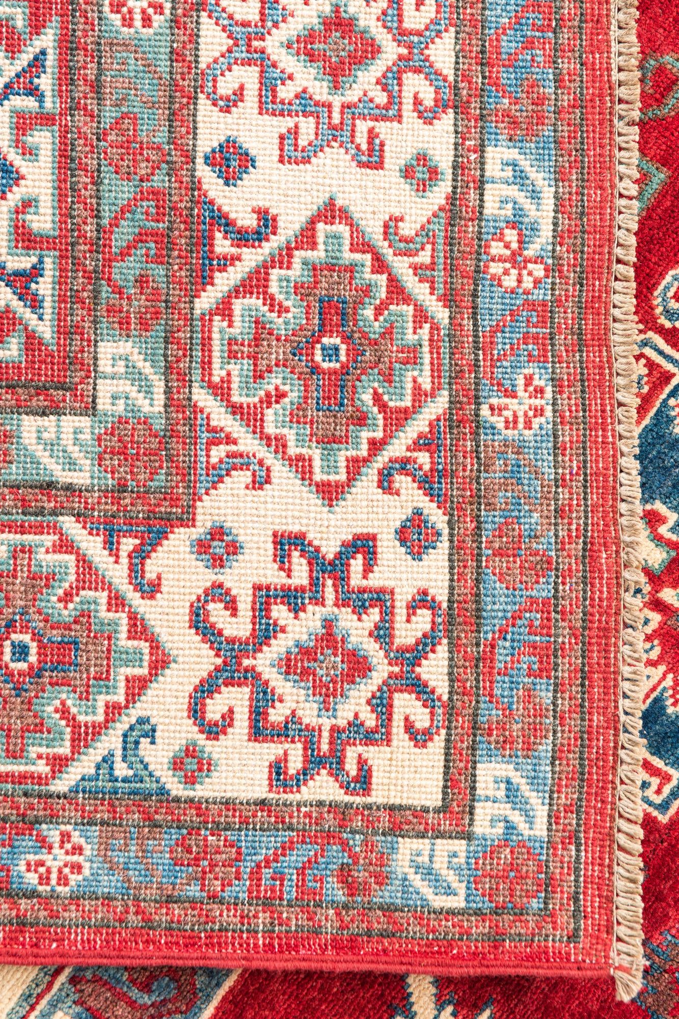 6' 7 x 9' 8 Hand Knotted Kazak Rug
