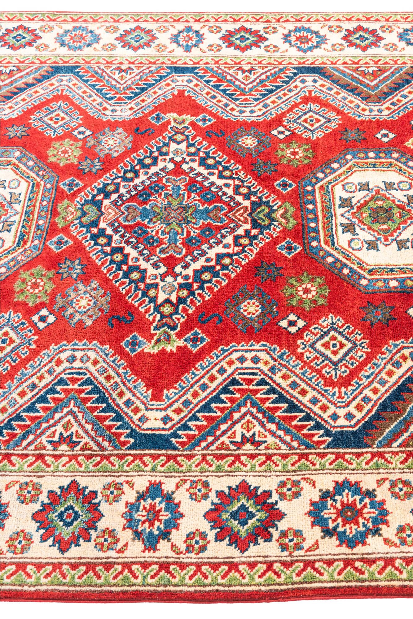5' x 7' Hand Knotted Kazak Rug