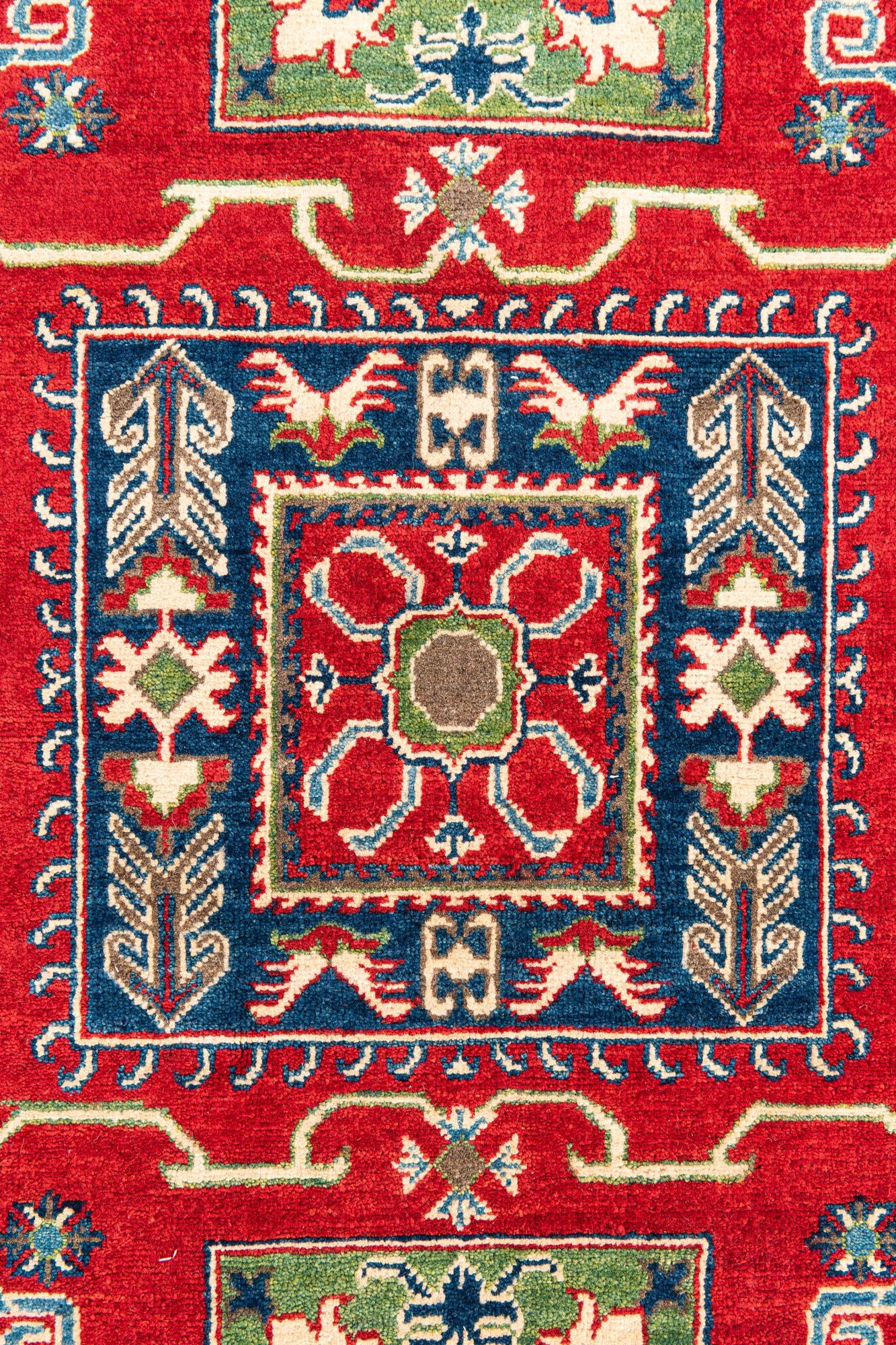 5' x 7' Hand Knotted Kazak Rug