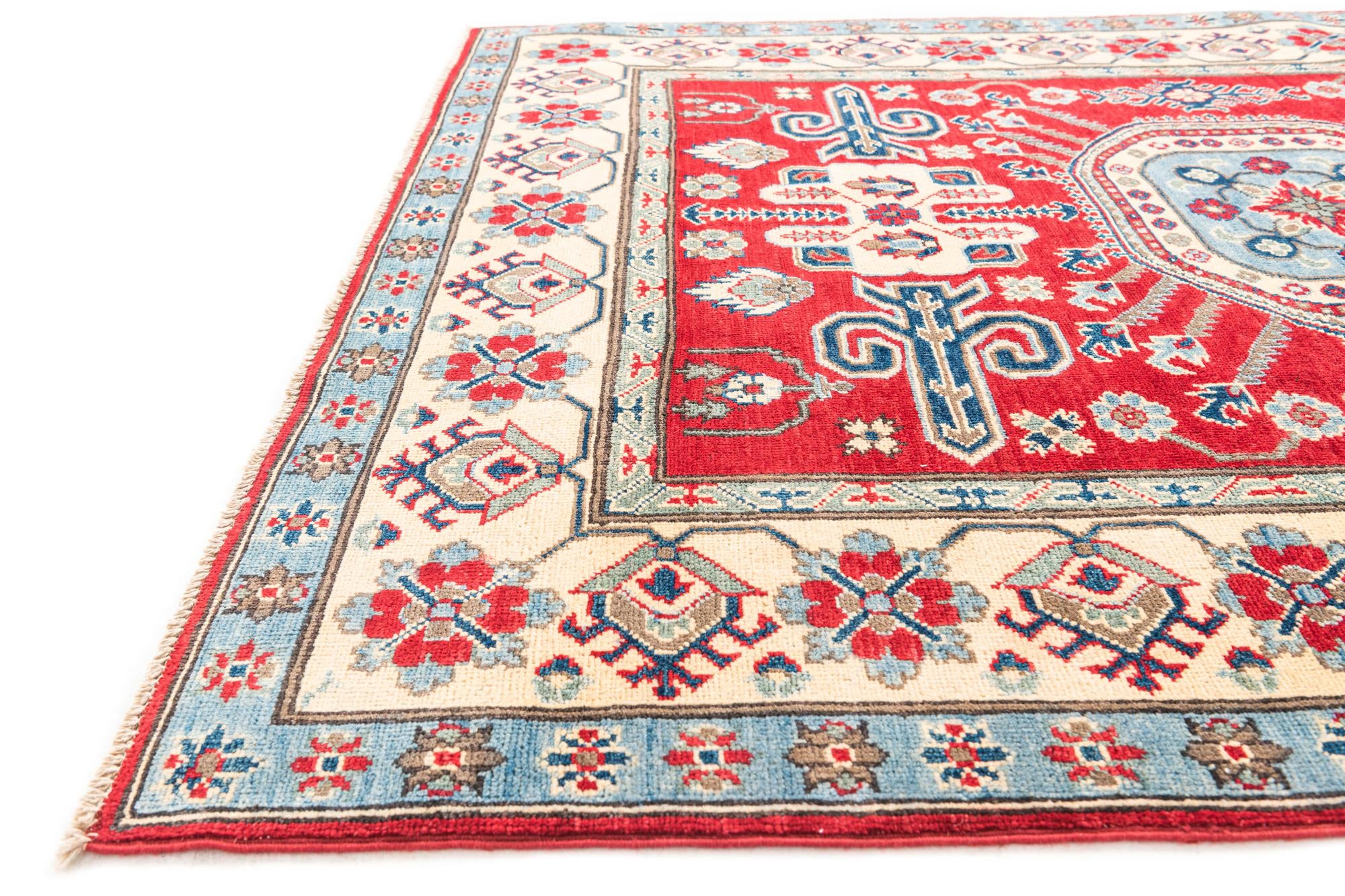 5' 2 x 6' 7 Hand Knotted Kazak Rug