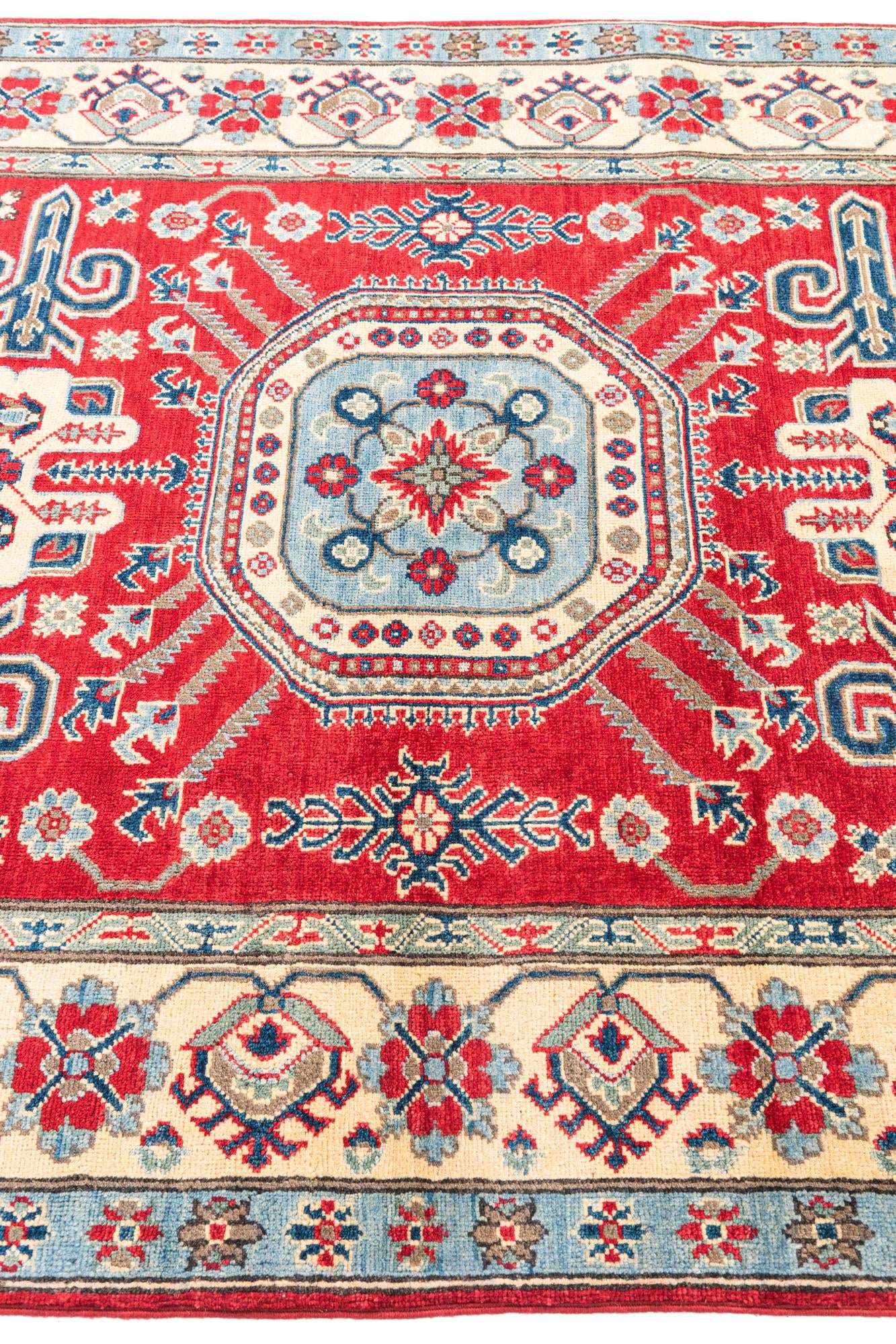 5' 2 x 6' 7 Hand Knotted Kazak Rug