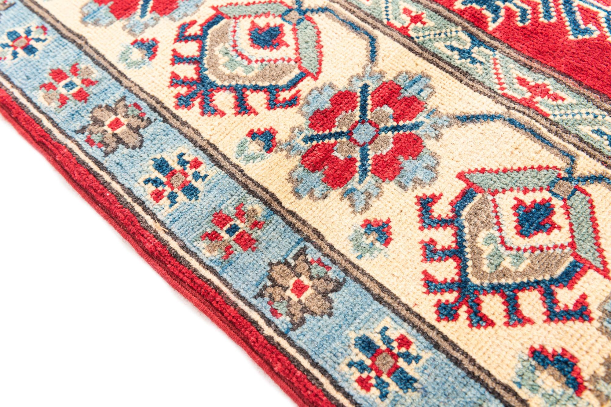 5' 2 x 6' 7 Hand Knotted Kazak Rug