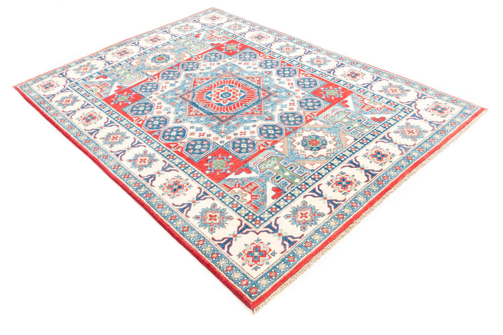 5' x 6' 9 Hand Knotted Kazak Rug
