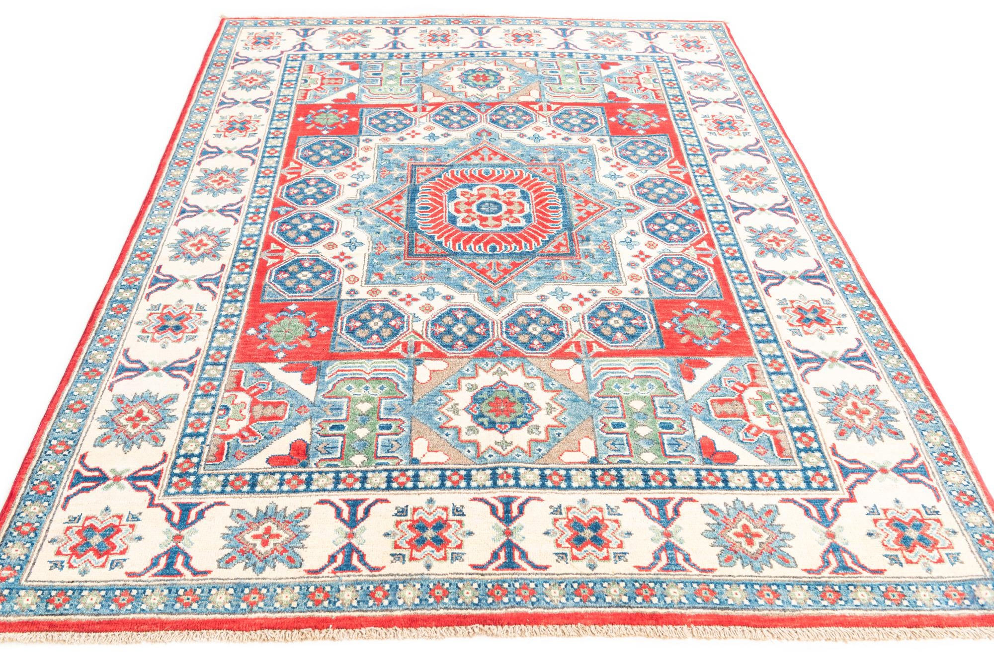 5' x 6' 9 Hand Knotted Kazak Rug